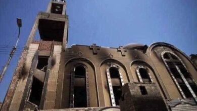 "الوليلي" ينعي ضحايا حريق كنيسة ابوسيفين بامبابة. 5