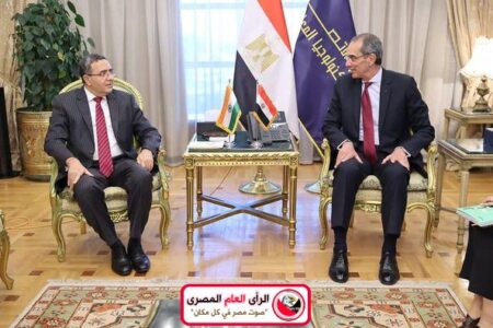 وزير الاتصالات وتكنولوجيا المعلومات يبحث مع سفير الهند بالقاهرة تعزيز التعاون بين مصر والهند 4