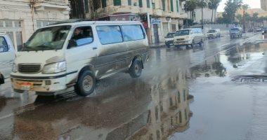 أمطار غزيرة تضرب وسط الإسكندرية متوسطة على فترات متقطعة 1