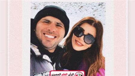 احتفال عماد متعب مع زوجته بعيد الحب 2