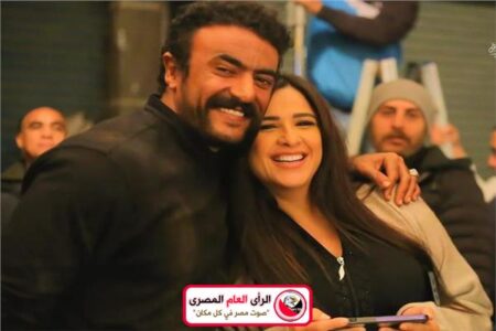 احتفال ياسمين عبد العزيز مع زوجها العوضى بعيد الحب 5