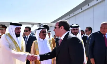 وداع الشيخ حمدان لمغادرة الرئيس السيسي من دبي 4