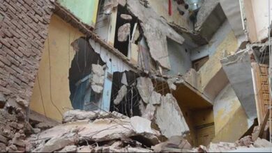 سقوط منزل بالجيزة دون خسائر في الأرواح 19