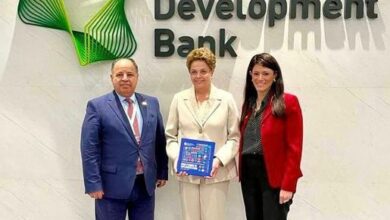 وزيرة التعاون الدولي تلتقي السيدة ديلما روسيف رئيس بنك التنمية الجديدبالصين 1