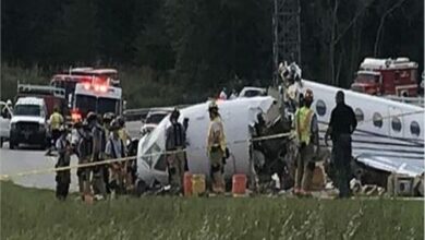 ولاية نورث كارولينا الأمريكية .. وفاة 4 أشخاص بتحطم طائرة صغيرة 1