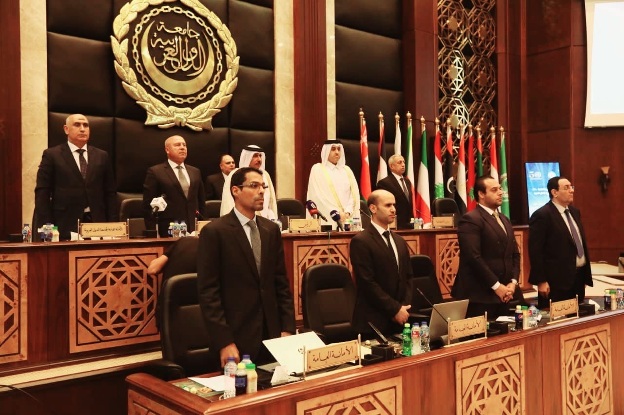 وزير النقل خلال مشاركته في اجتماع الدورة العادية رقم (36) لمجلس وزراء النقل العرب 1