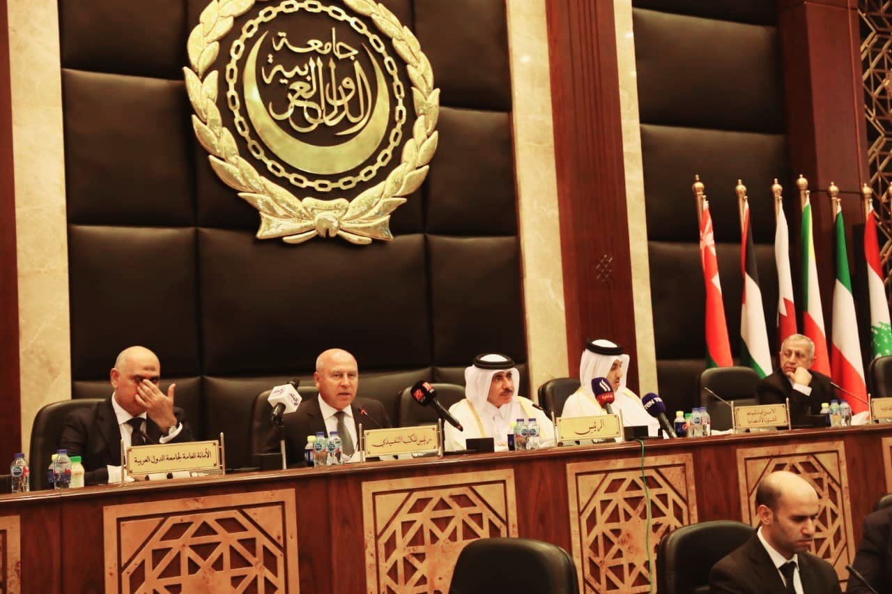 وزير النقل خلال مشاركته في اجتماع الدورة العادية رقم (36) لمجلس وزراء النقل العرب 3