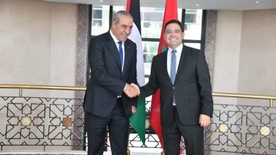 لقاء حسين الشيخ مع وزير الخارجية المغربي 22