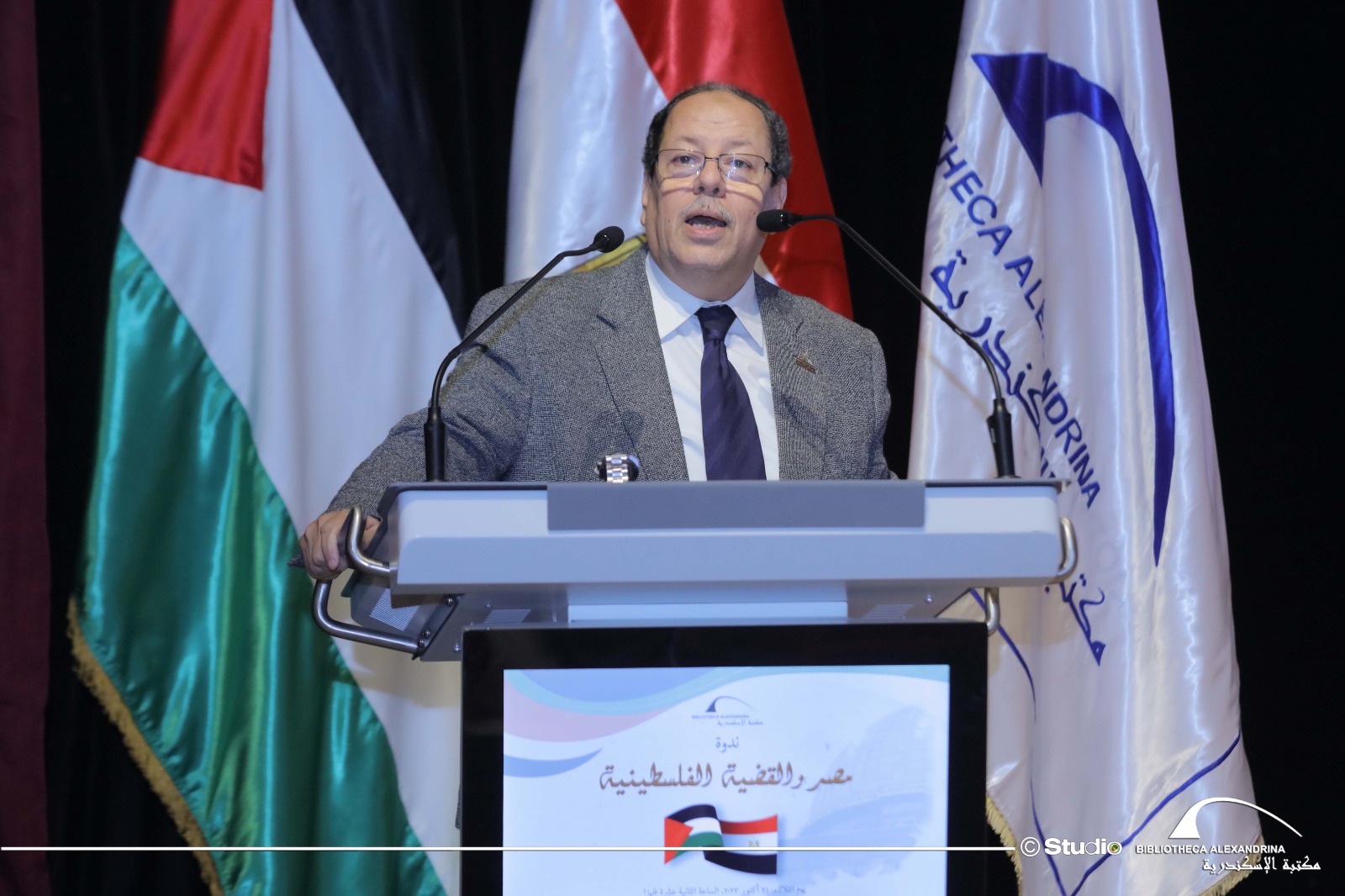 مصر والقضية الفلسطينية في لقاء بمكتبة الإسكندرية   9