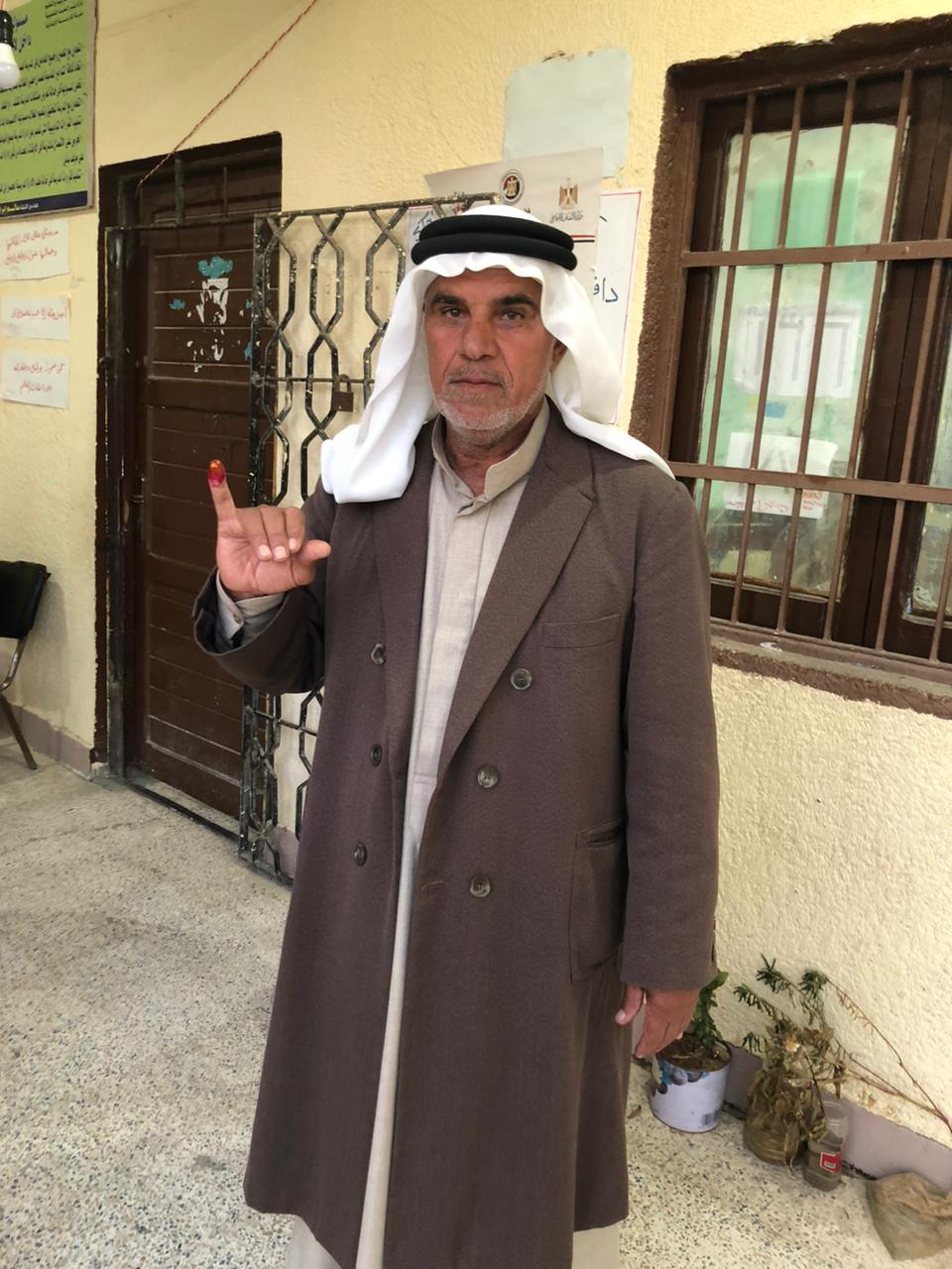 شيخ قبيلة العقايله: بشمال سيناء يدلي بصوته في الانتخابات الرئاسية