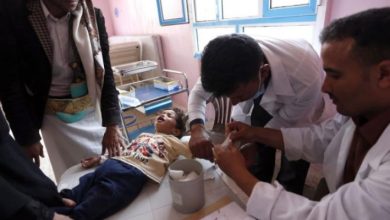 منظمة الصحة العالمية: أكثر من 6 آلاف حالة إصابة بالكوليرا في اليمن خلال أشهر 33
