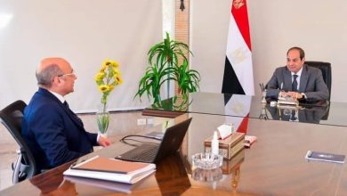 الرئيس السيسي يعقد اجتماعاً مع المستشار عمر مروان وزير العدل 10