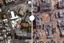 شاهد صور أقمار صناعية ملتقطة لمسح الاحتلال الإسرائيلى مستشفيات غزة 15